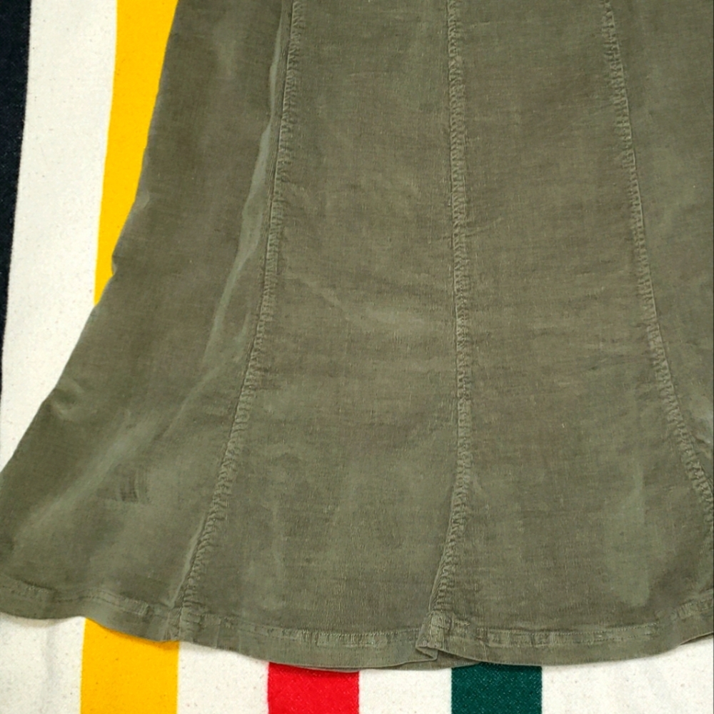 AVENTURA CORDUROY MID-CALF SKIRT